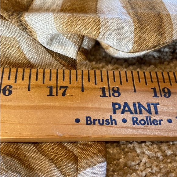 iLinen Classic Button Down Shirt Natural Zebra Size XS - Picture 4 of 12